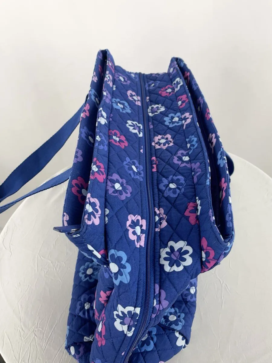 Vera Bradley Grand Traveler Duffle Blue Purple Pink Ellie Flowers