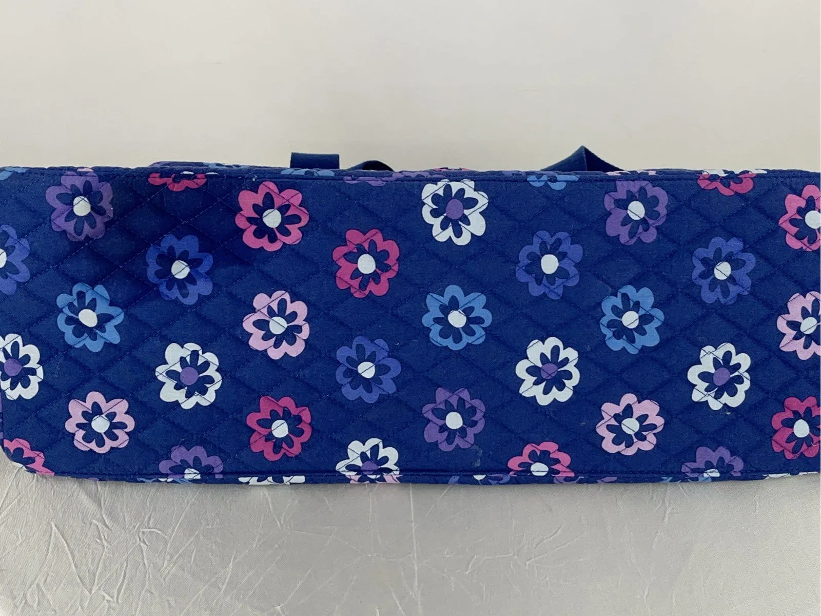 Vera Bradley Grand Traveler Duffle Blue Purple Pink Ellie Flowers